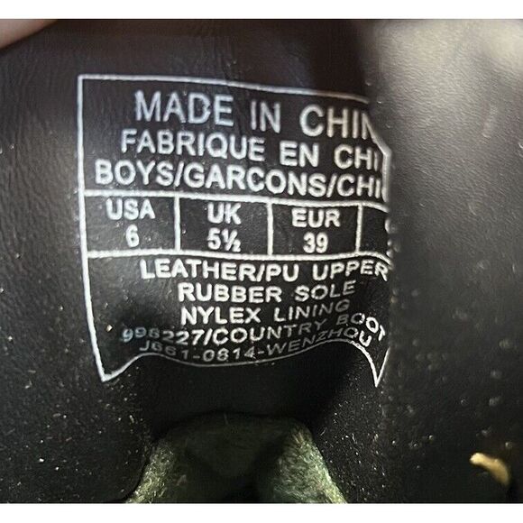 Polo Ralph Lauren Haywards Mens Boots Size 6 Buckle Strap Lace Up Tan Wheat - Picture 10 of 10